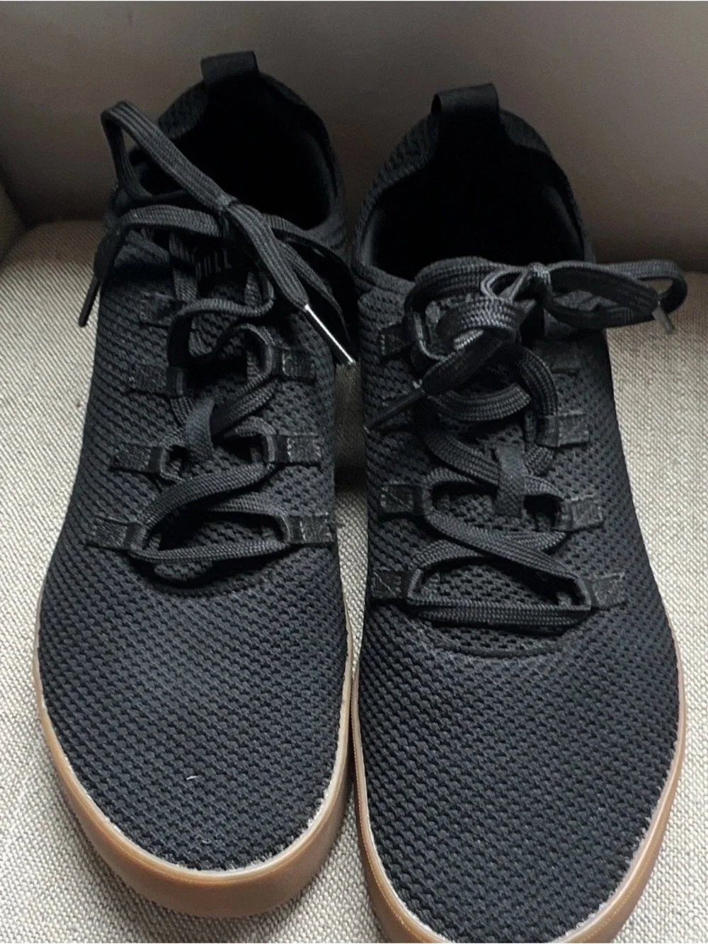 NOBULL Men's Black Trainer, athletic shoe with Gum Sole. Men’s Size 14